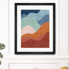 Colorful Wave Scape by Elena Ristova on GIANT ART - abstract abstract