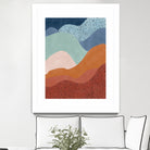 Colorful Wave Scape by Elena Ristova on GIANT ART - abstract abstract