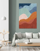 Colorful Wave Scape by Elena Ristova on GIANT ART - abstract abstract
