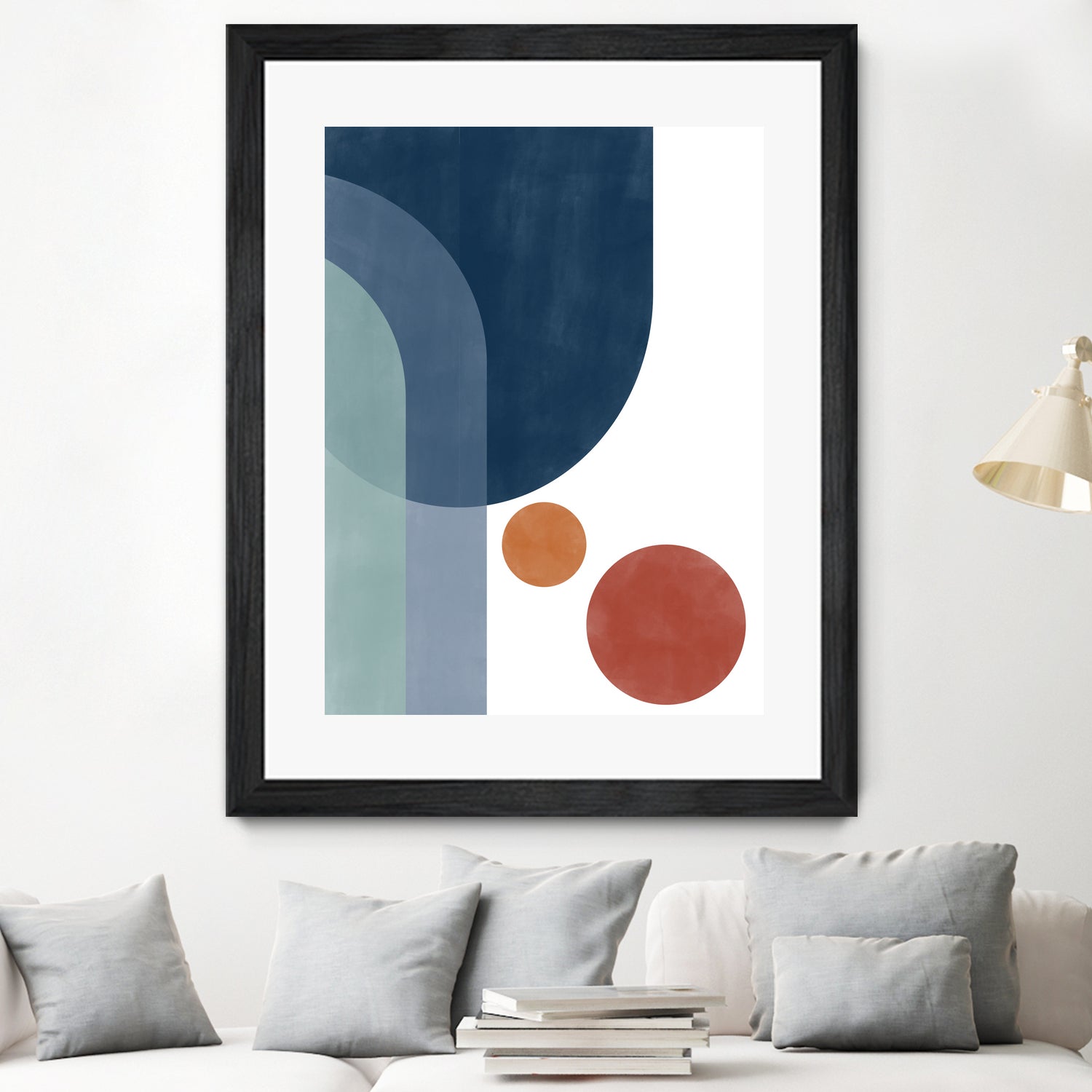 Overlapping Circles And Arches by Elena Ristova on GIANT ART - abstract abstract