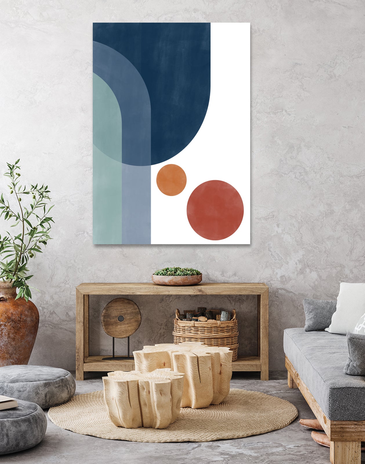 Overlapping Circles And Arches by Elena Ristova on GIANT ART - abstract abstract