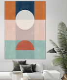 Abstract Geometric Artwork With Earthy Tones by Elena Ristova on GIANT ART - abstract abstract