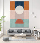 Abstract Geometric Artwork With Earthy Tones by Elena Ristova on GIANT ART - abstract abstract