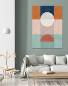 Abstract Geometric Artwork With Earthy Tones by Elena Ristova on GIANT ART - abstract abstract