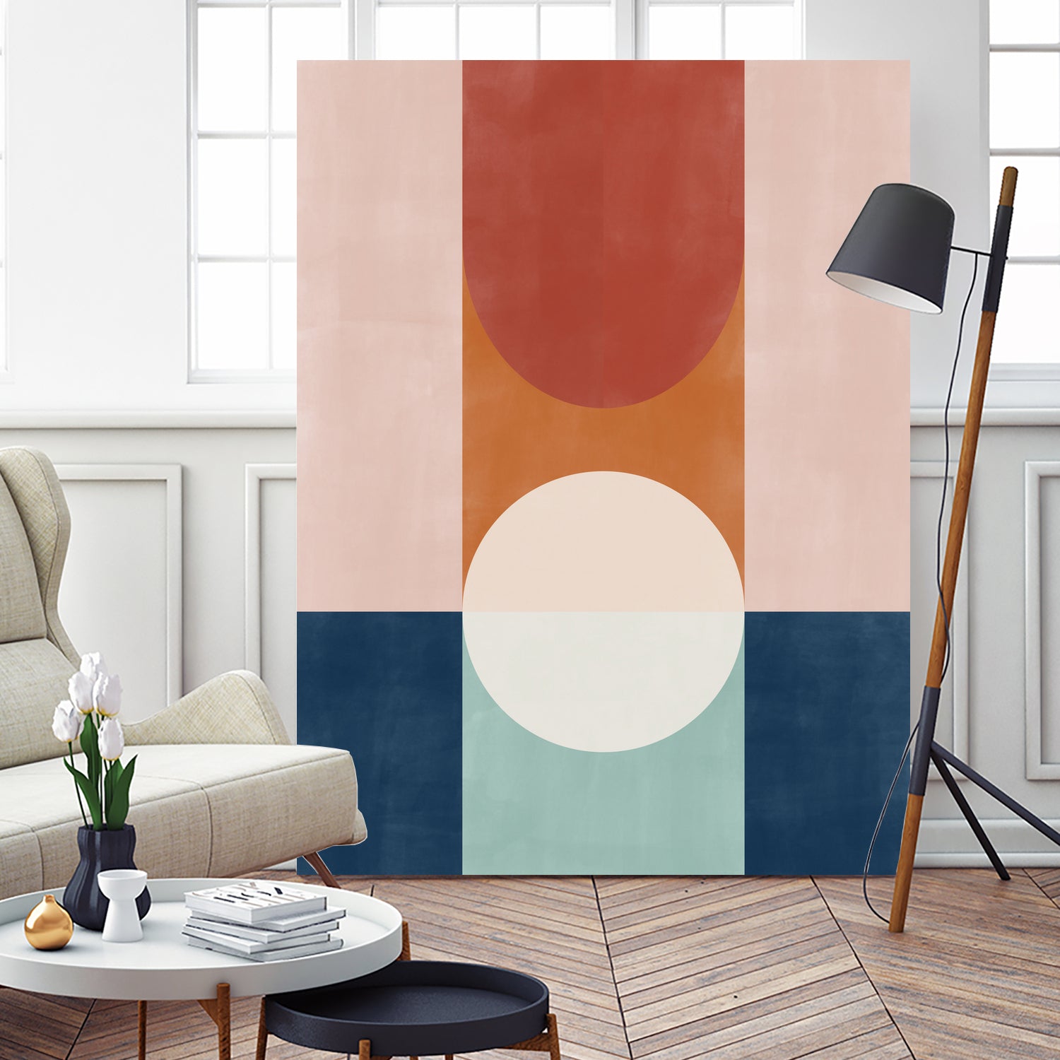 Abstract Design With Geometric Shapes by Elena Ristova on GIANT ART - abstract abstract
