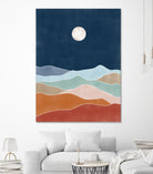 Moonlit Hill Scape by Elena Ristova on GIANT ART - abstract abstract