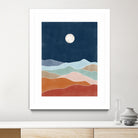 Moonlit Hill Scape by Elena Ristova on GIANT ART - abstract abstract