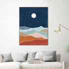 Moonlit Hill Scape by Elena Ristova on GIANT ART - abstract abstract