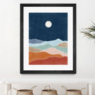 Moonlit Hill Scape by Elena Ristova on GIANT ART - abstract abstract