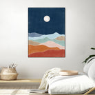 Moonlit Hill Scape by Elena Ristova on GIANT ART - abstract abstract