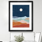 Moonlit Hill Scape by Elena Ristova on GIANT ART - abstract abstract