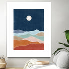 Moonlit Hill Scape by Elena Ristova on GIANT ART - abstract abstract