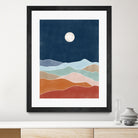 Moonlit Hill Scape by Elena Ristova on GIANT ART - abstract abstract