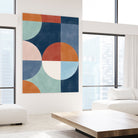 Geometric Shapes With Bold Circles by Elena Ristova on GIANT ART - abstract abstract
