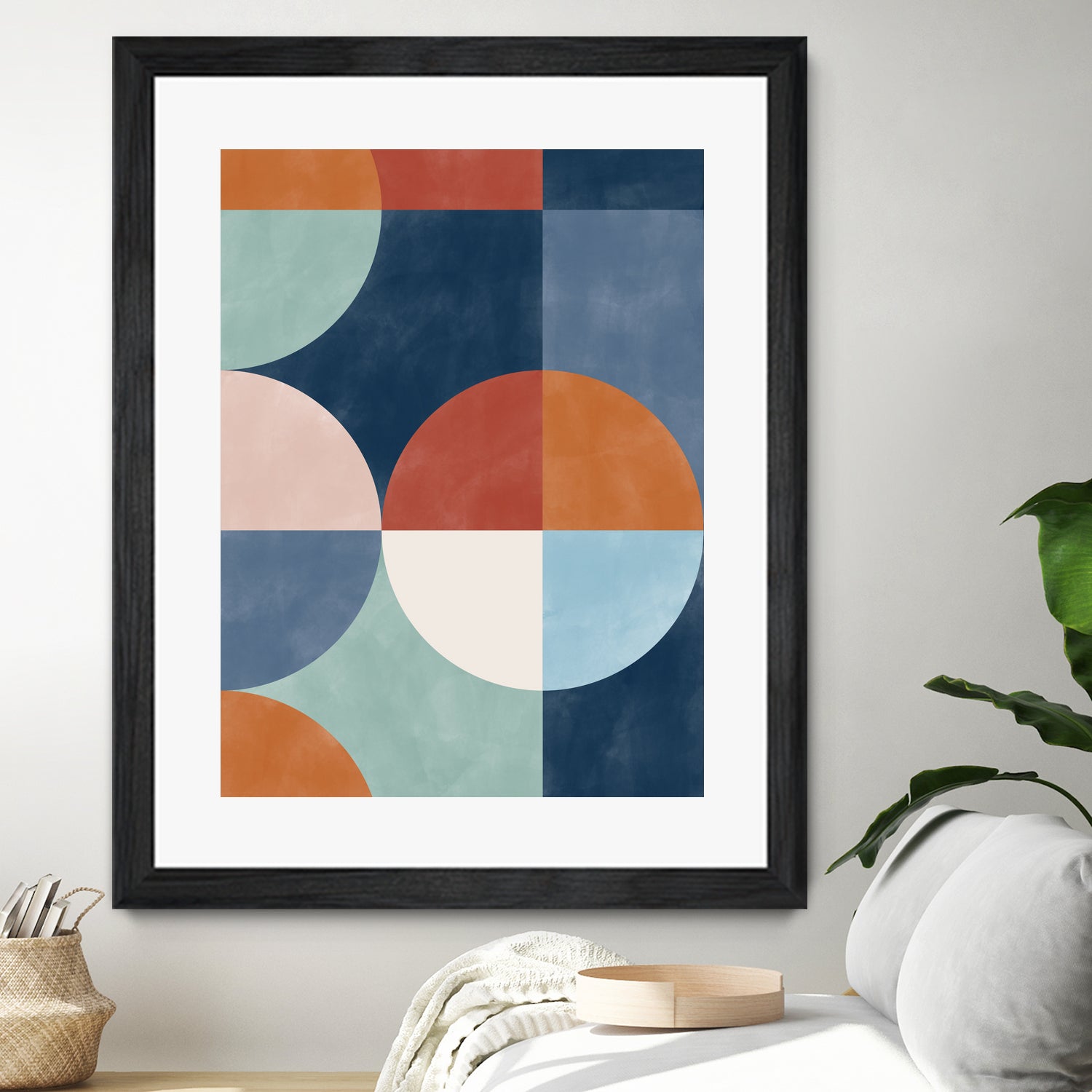 Geometric Shapes With Bold Circles by Elena Ristova on GIANT ART - abstract abstract