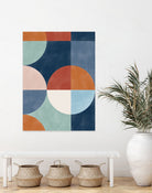 Geometric Shapes With Bold Circles by Elena Ristova on GIANT ART - abstract abstract