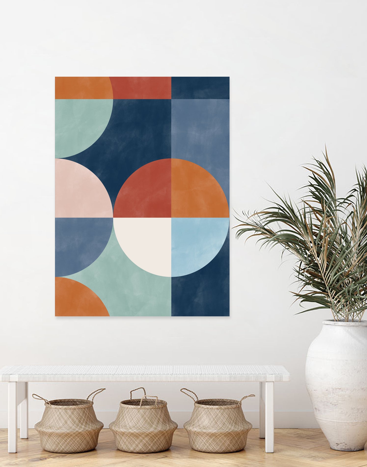 Geometric Shapes With Bold Circles by Elena Ristova on GIANT ART - abstract abstract