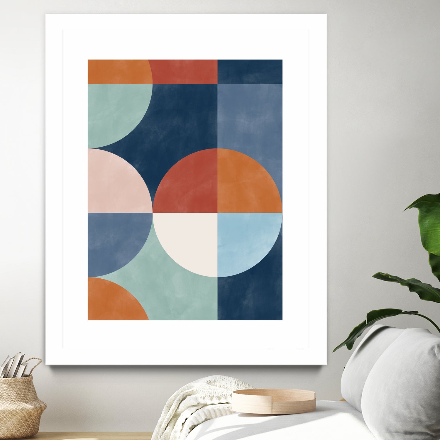 Geometric Shapes With Bold Circles by Elena Ristova on GIANT ART - abstract abstract