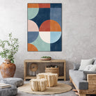 Geometric Shapes With Bold Circles by Elena Ristova on GIANT ART - abstract abstract
