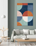 Geometric Shapes With Bold Circles by Elena Ristova on GIANT ART - abstract abstract