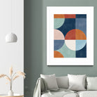 Geometric Shapes With Bold Circles by Elena Ristova on GIANT ART - abstract abstract