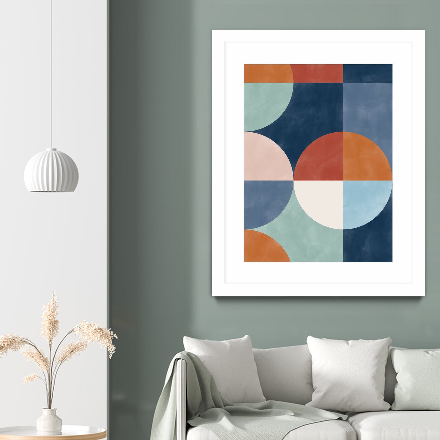 Geometric Shapes With Bold Circles by Elena Ristova on GIANT ART - abstract abstract