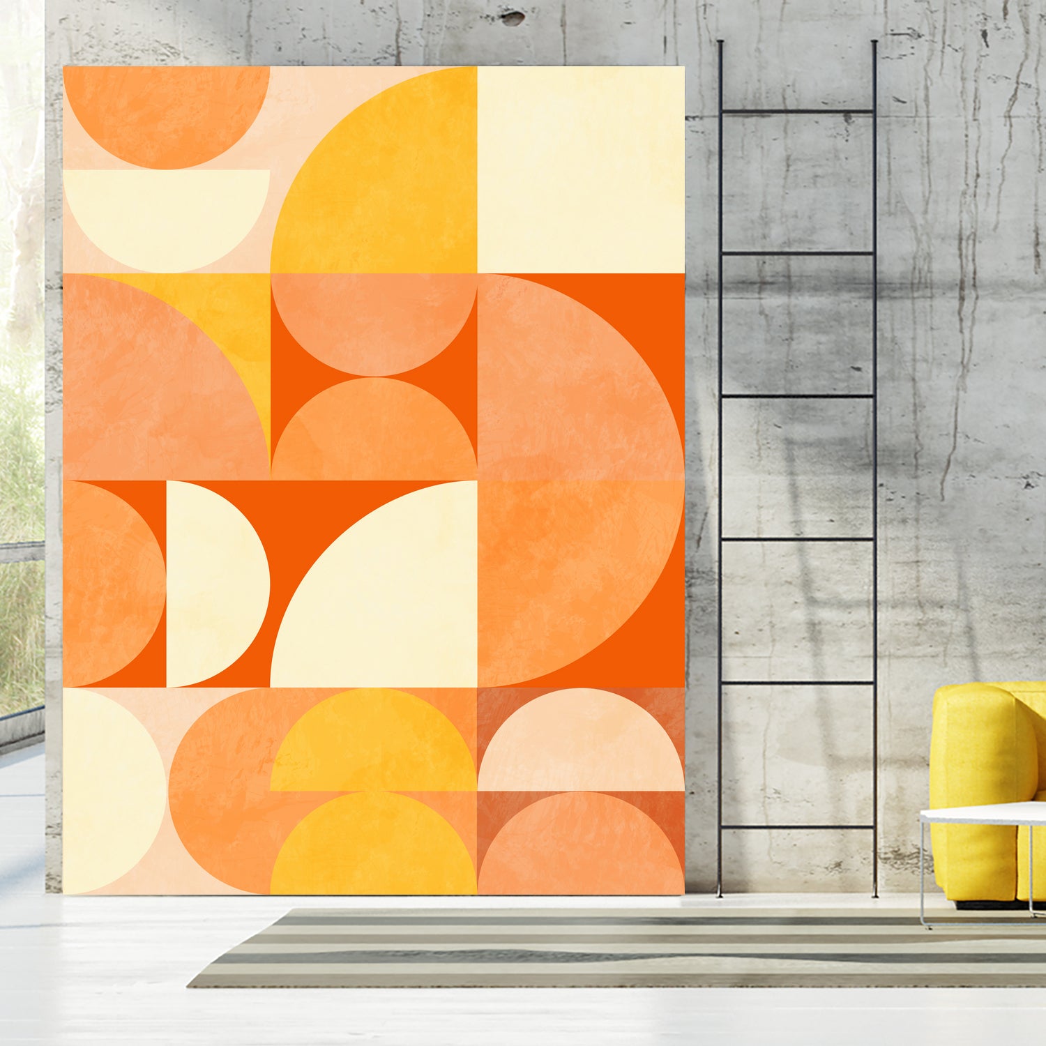 Spring Mid Rhapsody Orange 3 by Ana Rut Bre on GIANT ART - abstract abstract