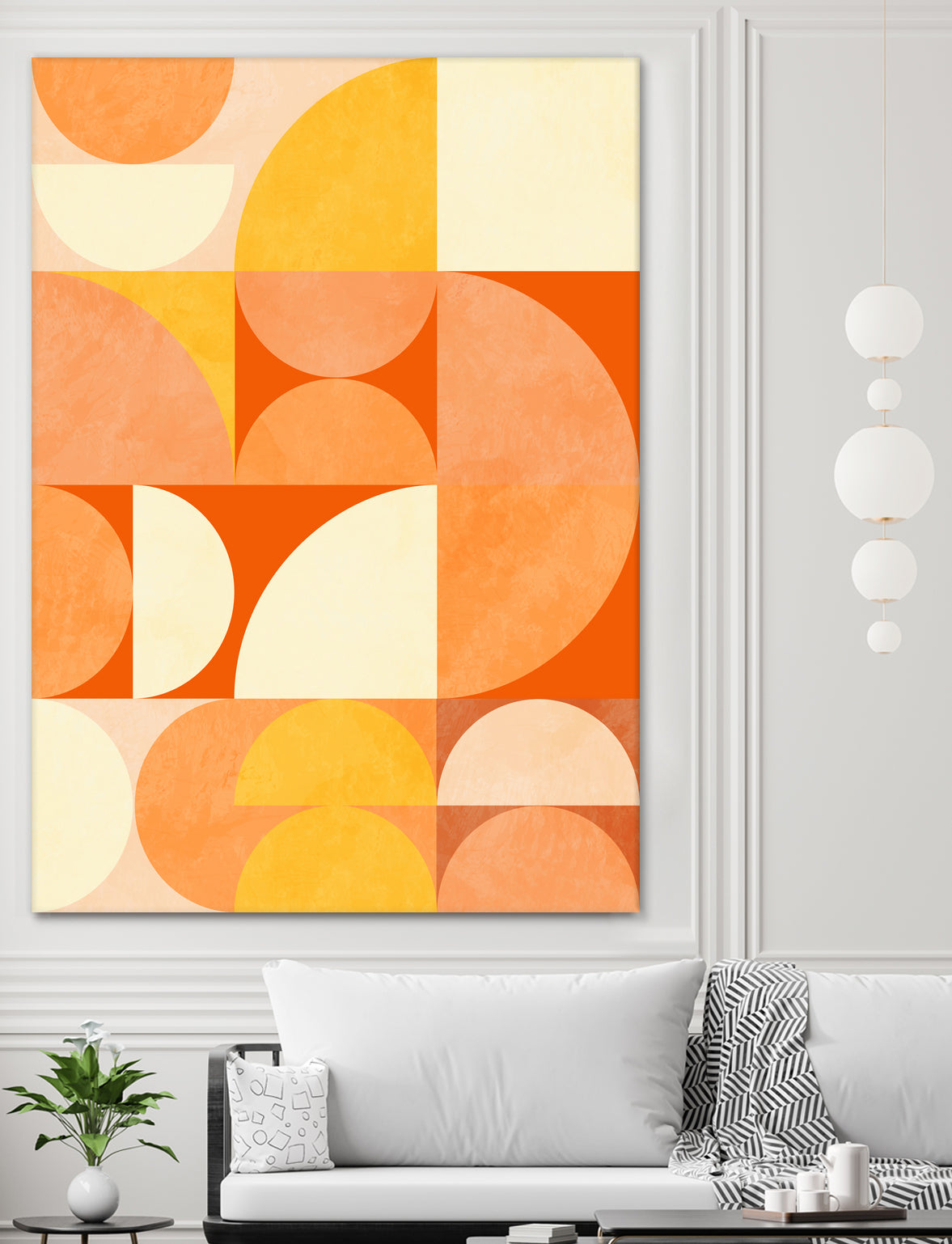 Spring Mid Rhapsody Orange 3 by Ana Rut Bre on GIANT ART - abstract abstract
