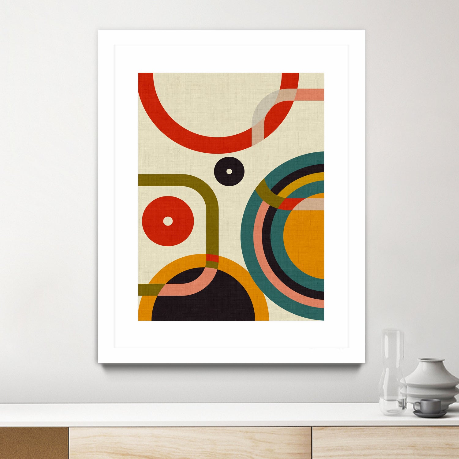 Mid Century Cirque by Ana Rut Bre on GIANT ART - abstract abstract