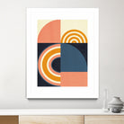 Rainbow Plus Shapes  Blue Mustard9 by Ana Rut Bre on GIANT ART - abstract abstract