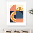 Rainbow Plus Shapes  Blue Mustard9 by Ana Rut Bre on GIANT ART - abstract abstract