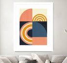 Rainbow Plus Shapes  Blue Mustard9 by Ana Rut Bre on GIANT ART - abstract abstract