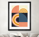 Rainbow Plus Shapes  Blue Mustard9 by Ana Rut Bre on GIANT ART - abstract abstract