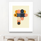 Rainbow Plus Shapes  Blue Mustard8 by Ana Rut Bre on GIANT ART - abstract abstract