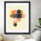 Rainbow Plus Shapes  Blue Mustard8 by Ana Rut Bre on GIANT ART - abstract abstract