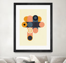 Rainbow Plus Shapes  Blue Mustard8 by Ana Rut Bre on GIANT ART - abstract abstract