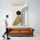 Scandi Gold Abstract by Anne-Marie on GIANT ART - abstract scandinavian style