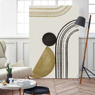 Scandi Gold Abstract by Anne-Marie on GIANT ART - abstract scandinavian style