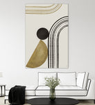 Scandi Gold Abstract by Anne-Marie on GIANT ART - abstract scandinavian style