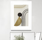 Scandi Gold Abstract by Anne-Marie on GIANT ART - abstract scandinavian style