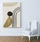 Scandi Gold Abstract by Anne-Marie on GIANT ART - abstract scandinavian style