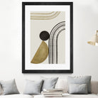 Scandi Gold Abstract by Anne-Marie on GIANT ART - abstract scandinavian style