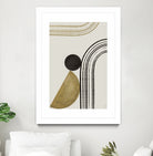 Scandi Gold Abstract by Anne-Marie on GIANT ART - abstract scandinavian style