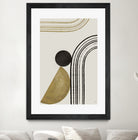 Scandi Gold Abstract by Anne-Marie on GIANT ART - abstract scandinavian style