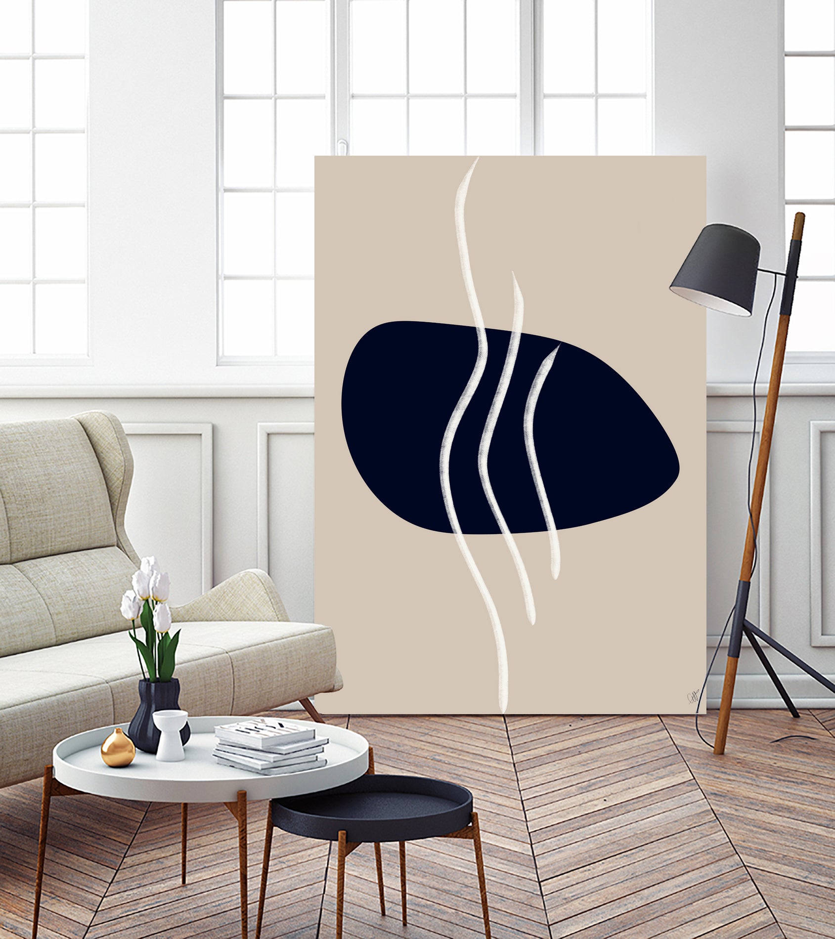 Scandi Abstract 2 by Anne-Marie on GIANT ART - abstract lines