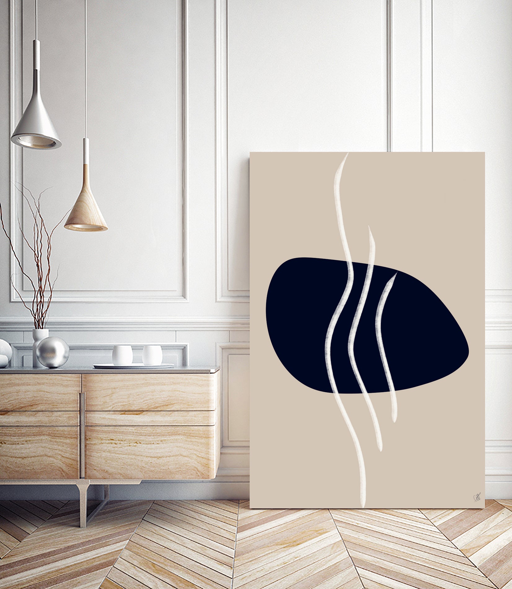 Scandi Abstract 2 by Anne-Marie on GIANT ART - abstract lines