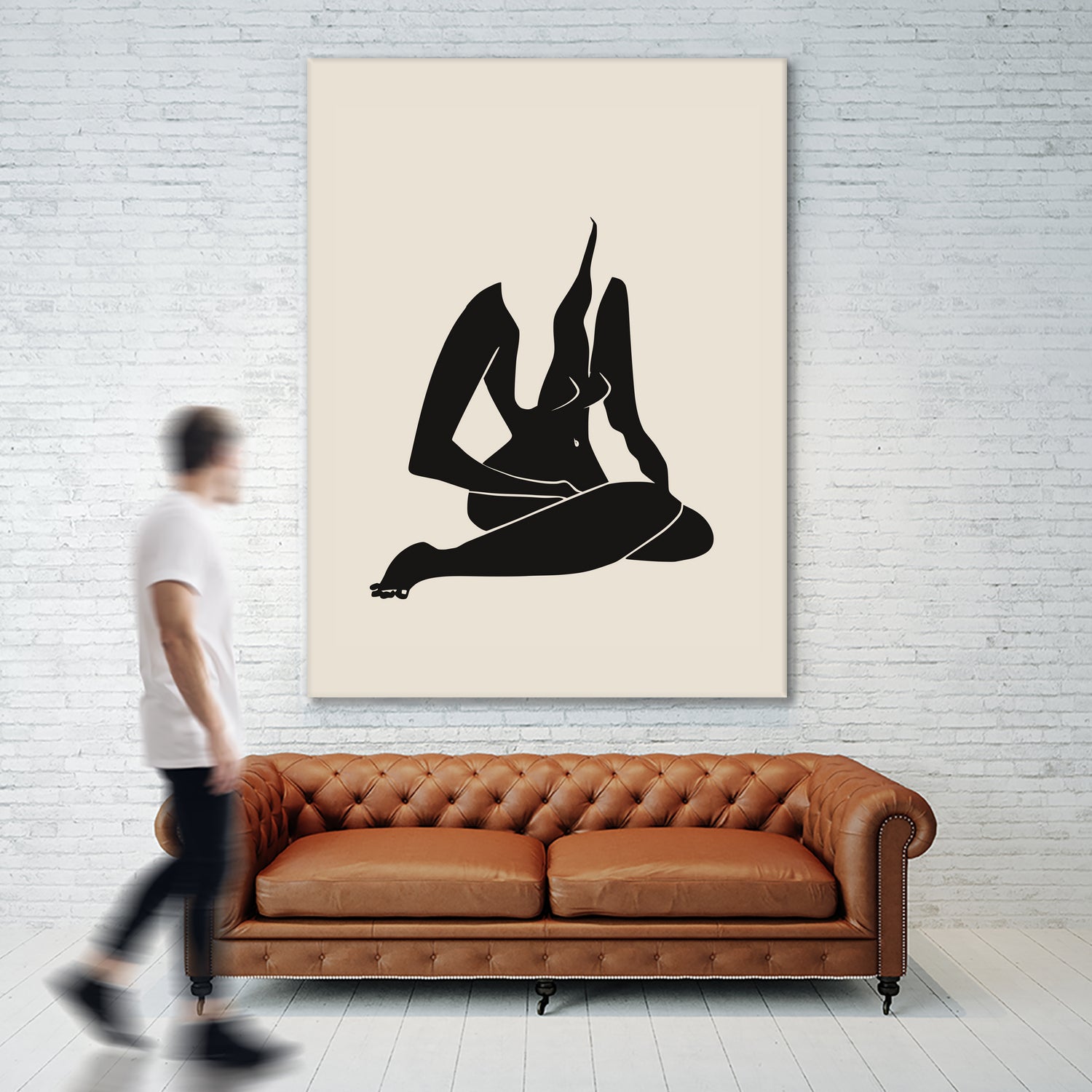 Long Hair Nude In Black by Little Dean on GIANT ART - 7200 illustration