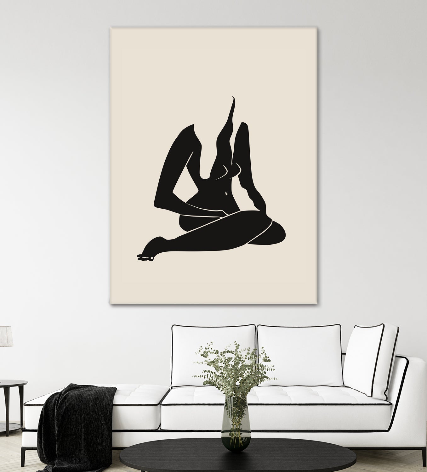 Long Hair Nude In Black by Little Dean on GIANT ART - 7200 illustration