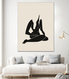 Long Hair Nude In Black by Little Dean on GIANT ART - 7200 illustration