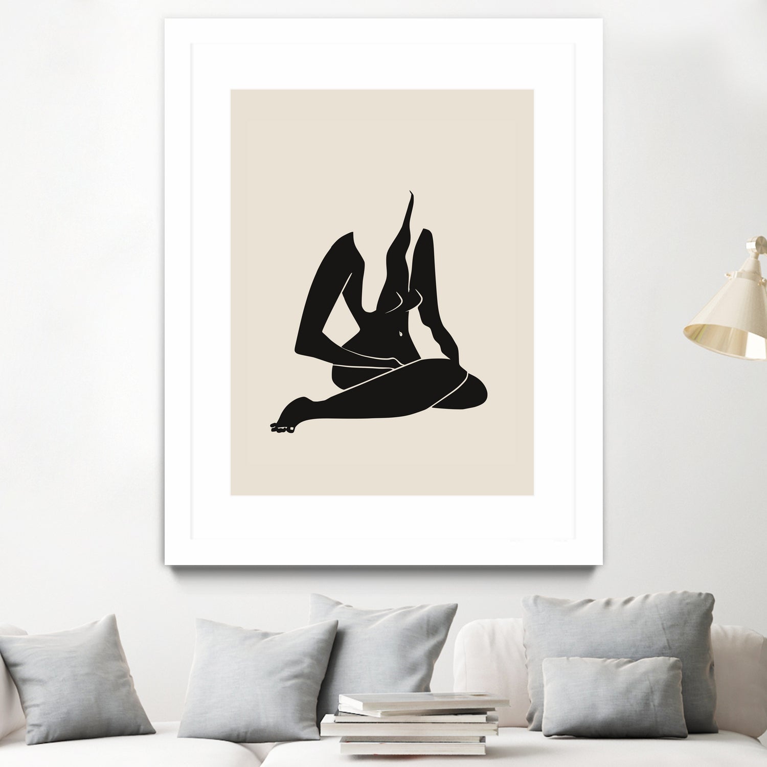 Long Hair Nude In Black by Little Dean on GIANT ART - 7200 illustration
